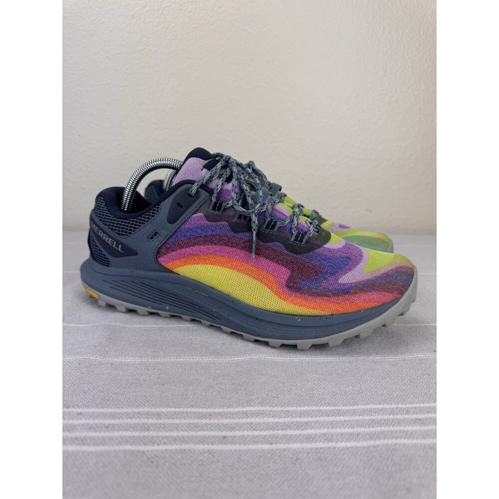 Merrell Nova 3 Trail Running Shoe Lace Up Sneaker Rainbow Multicolor M 8.5/W 10